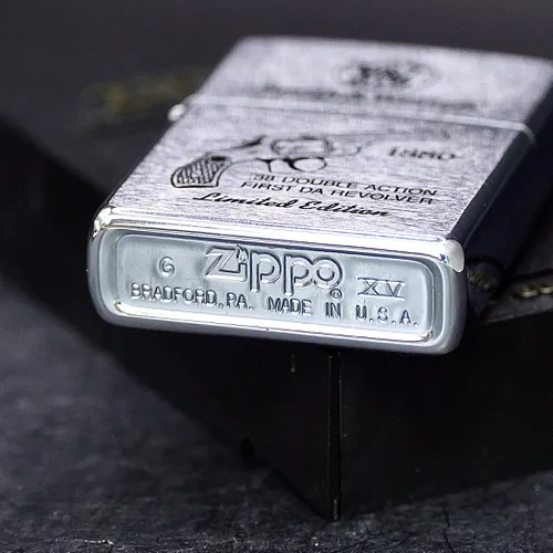ZIPPO XƯA 1999 - HÀNG XƯA THẬP NIÊN 90s _ CHỦ ĐỀ SÚNG NGẮN Ổ XOAY 38DA 1ST MODEL