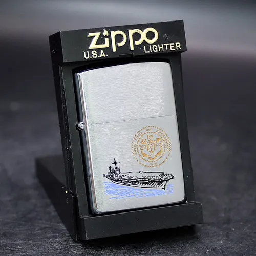 ZIPPO XƯA 2000 - HÀNG XƯA 2000s _ CHỦ ĐỀ TÀU CHIẾN JOHN F. KENNEDY CV-67