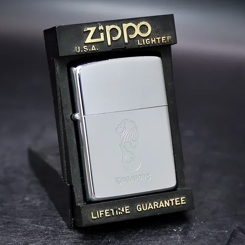 ZIPPO XƯA 1990 - HÀNG XƯA THẬP NIÊN 90s _ CHỦ ĐỀ LINH VẬT SINGAPORE