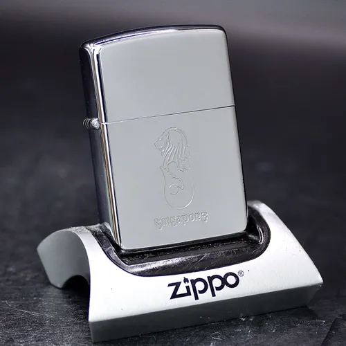ZIPPO XƯA 1990 - HÀNG XƯA THẬP NIÊN 90s _ CHỦ ĐỀ LINH VẬT SINGAPORE