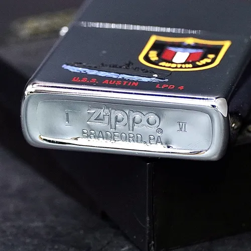 ZIPPO XƯA 1990 - HÀNG XƯA THẬP NIÊN 90s _ CHỦ ĐỀ TÀU CHIẾN AUSTIN LPD-4