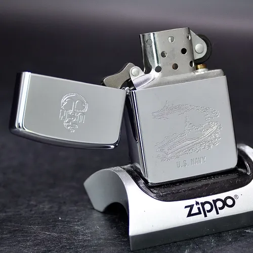ZIPPO XƯA 1991 - HÀNG XƯA THẬP NIÊN 90s _ CHỦ ĐỀ TÀU CHIẾN THỦY QUÂN LỤC CHIẾN