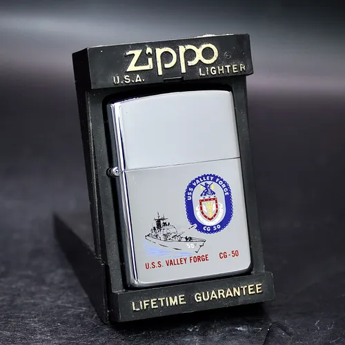 ZIPPO XƯA 1991 - HÀNG XƯA THẬP NIÊN 90s _ CHỦ ĐỀ TÀU CHIẾN VALLEY FORGE CG-50