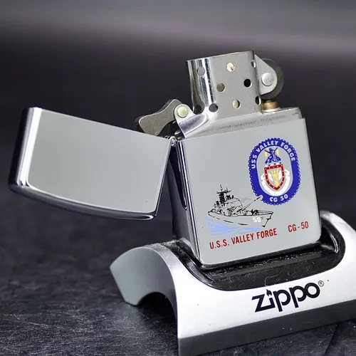 ZIPPO XƯA 1991 - HÀNG XƯA THẬP NIÊN 90s _ CHỦ ĐỀ TÀU CHIẾN VALLEY FORGE CG-50
