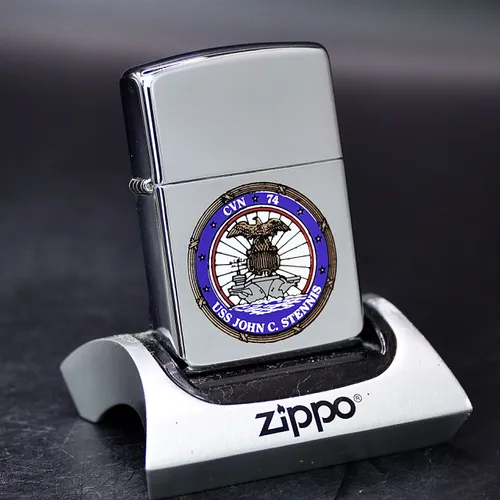 ZIPPO XƯA 1996 - HÀNG XƯA THẬP NIÊN 90s _ CHỦ ĐỀ HUY HIỆU JOHN C. STENNIS CVN-74
