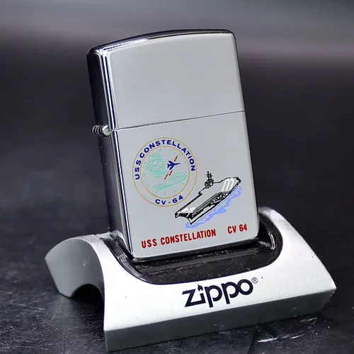 ZIPPO XƯA 1992 - HÀNG XƯA THẬP NIÊN 90s _ CHỦ ĐỀ TÀU CHIẾN CONSTELLATION CV-64
