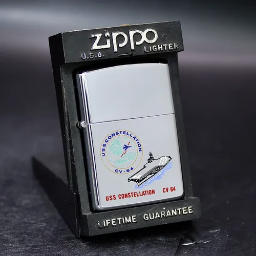 ZIPPO XƯA 1992 - HÀNG XƯA THẬP NIÊN 90s _ CHỦ ĐỀ TÀU CHIẾN CONSTELLATION CV-64