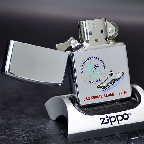 ZIPPO XƯA 1992 - HÀNG XƯA THẬP NIÊN 90s _ CHỦ ĐỀ TÀU CHIẾN CONSTELLATION CV-64