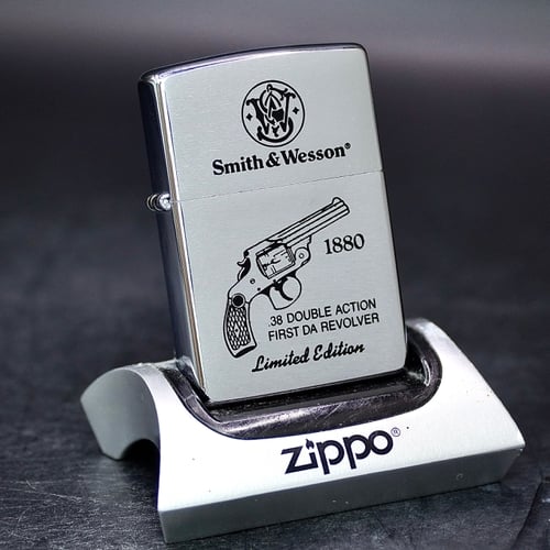ZIPPO XƯA 1999 - HÀNG XƯA THẬP NIÊN 90s _ CHỦ ĐỀ SÚNG Ổ XOAY 38 DA 1ST MODEL