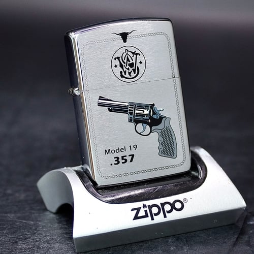 ZIPPO XƯA 1999 - HÀNG XƯA THẬP NIÊN 90s _ CHỦ ĐỀ SÚNG Ổ XOAY MODEL 19 .357