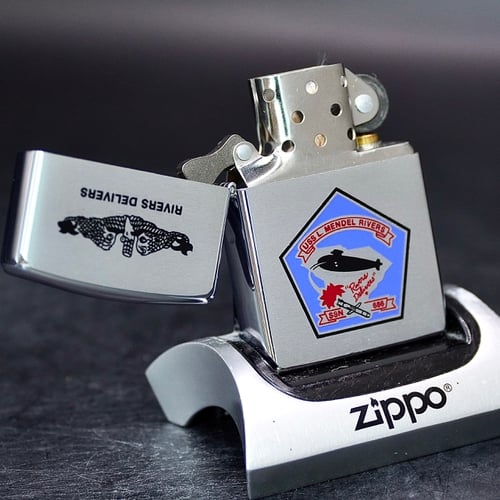 ZIPPO XƯA 2000 - HÀNG XƯA 2000s _ CHỦ ĐỀ TÀU NGẦM MENDEL RIVERS SSN-686