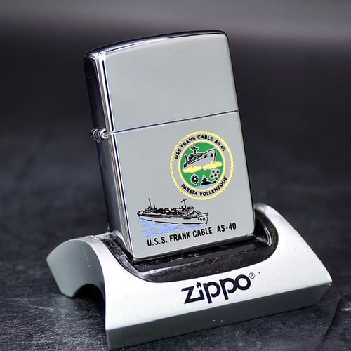 ZIPPO XƯA 2000 - HÀNG XƯA 2000s _ CHỦ ĐỀ TÀU CHIẾN FRANK CABLE AS-40