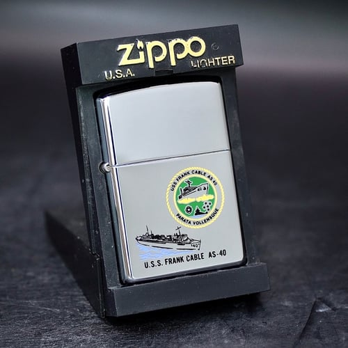 ZIPPO XƯA 2000 - HÀNG XƯA 2000s _ CHỦ ĐỀ TÀU CHIẾN FRANK CABLE AS-40