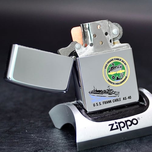 ZIPPO XƯA 2000 - HÀNG XƯA 2000s _ CHỦ ĐỀ TÀU CHIẾN FRANK CABLE AS-40