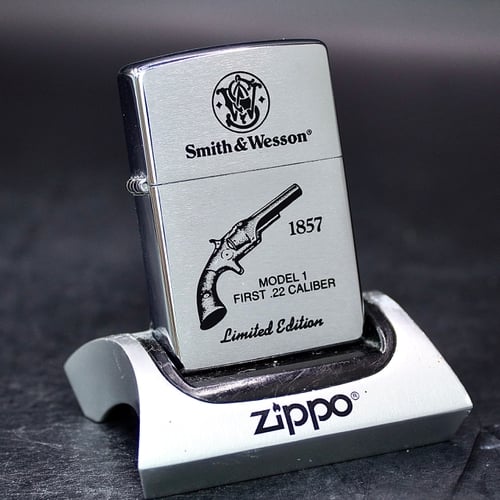 ZIPPO XƯA 2000 - HÀNG XƯA 2000s _ CHỦ ĐỀ SÚNG Ổ XOAY S&W MODEL No.1