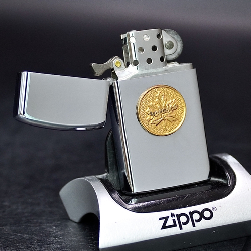 ZIPPO SLIM XƯA 1976 - HÀNG XƯA THẬP NIÊN 70s _ CHỦ ĐỀ ĐỒNG XU LÁ PHONG CANADA