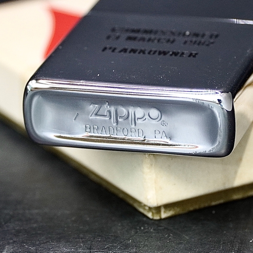 ZIPPO XƯA 1981 - HÀNG XƯA THẬP NIÊN 80s _ CHỦ ĐỀ LOGO TÀU SÂN BAY CARL VINSON