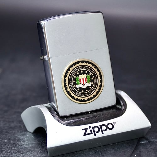 ZIPPO XƯA 1982 - HÀNG XƯA THẬP NIÊN 80s _ CHỦ ĐỀ LOGO FBI