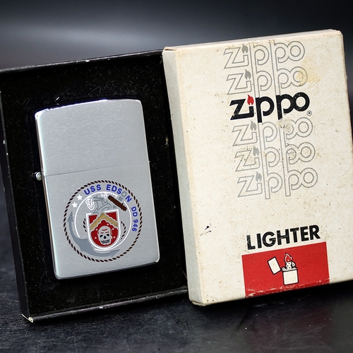 ZIPPO XƯA 1982 - HÀNG XƯA THẬP NIÊN 80s _ CHỦ ĐỀ LOGO TÀU CHIẾN EDSON DD-946