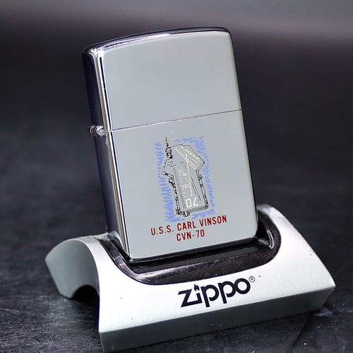 ZIPPO XƯA 1982 - HÀNG XƯA THẬP NIÊN 80s _ CHỦ ĐỀ TÀU SÂN BAY CARL VINSON CVN-70