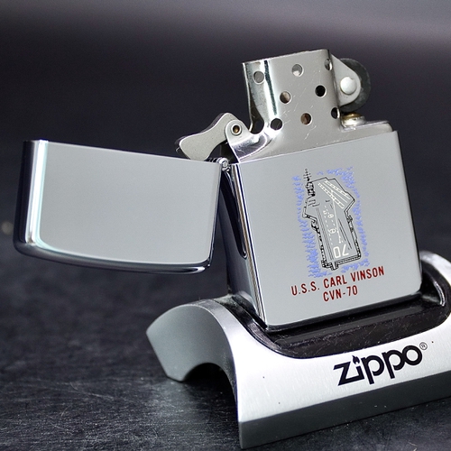 ZIPPO XƯA 1982 - HÀNG XƯA THẬP NIÊN 80s _ CHỦ ĐỀ TÀU SÂN BAY CARL VINSON CVN-70