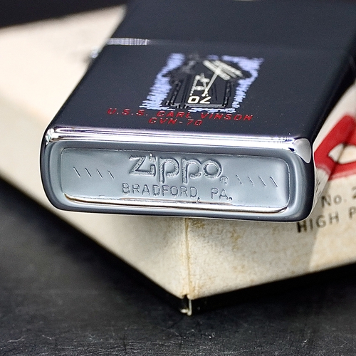 ZIPPO XƯA 1982 - HÀNG XƯA THẬP NIÊN 80s _ CHỦ ĐỀ TÀU SÂN BAY CARL VINSON CVN-70
