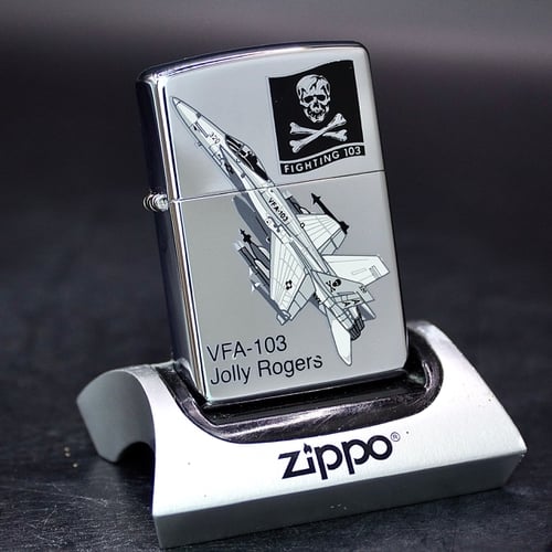 ZIPPO XƯA 2006 - HÀNG XƯA 2000s _ CHỦ ĐỀ PHẢN LỰC VFA-103 JOLLY ROGER