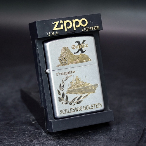 ZIPPO XƯA 2005 - HÀNG XƯA 2000s _ CHỦ ĐỀ TÀU CHIẾN SCHLESWIG-HOLSTEIN
