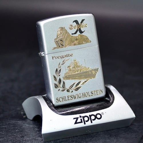 ZIPPO XƯA 2005 - HÀNG XƯA 2000s _ CHỦ ĐỀ TÀU CHIẾN SCHLESWIG-HOLSTEIN