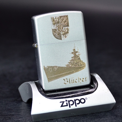 ZIPPO XƯA 2002 - HÀNG XƯA 2000s _ CHỦ ĐỀ TÀU CHIẾN ĐỨC BLUCHER