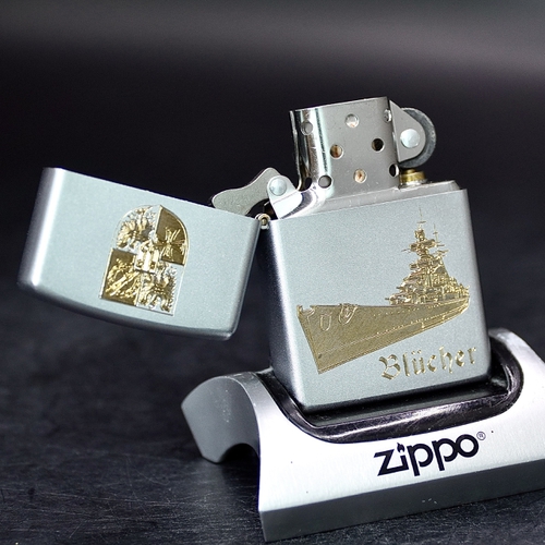 ZIPPO XƯA 2002 - HÀNG XƯA 2000s _ CHỦ ĐỀ TÀU CHIẾN ĐỨC BLUCHER