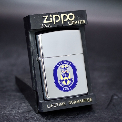 ZIPPO XƯA 1997 - HÀNG XƯA THẬP NIÊN 90s _ CHỦ ĐỀ LOGO TÀU CHIẾN WASP LHD-1