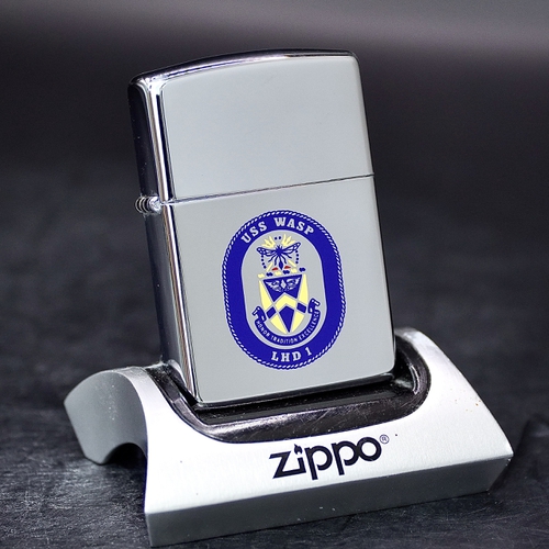 ZIPPO XƯA 1997 - HÀNG XƯA THẬP NIÊN 90s _ CHỦ ĐỀ LOGO TÀU CHIẾN WASP LHD-1