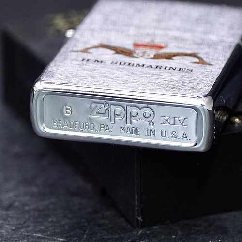 ZIPPO XƯA 1998 - HÀNG XƯA THẬP NIÊN 90s _ CHỦ ĐỀ LOGO TÀU NGẦM HOÀNG GIA ANH