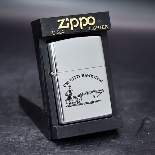 ZIPPO XƯA 1999 - HÀNG XƯA THẬP NIÊN 90s _ CHỦ ĐỀ TÀU SÂN BAY KITTY HAWK CV-63
