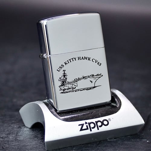 ZIPPO XƯA 1999 - HÀNG XƯA THẬP NIÊN 90s _ CHỦ ĐỀ TÀU SÂN BAY KITTY HAWK CV-63