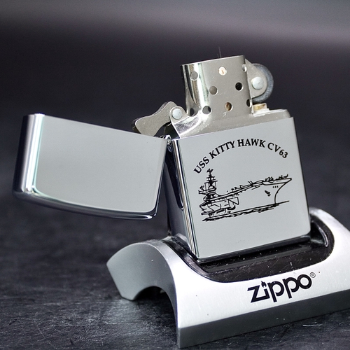 ZIPPO XƯA 1999 - HÀNG XƯA THẬP NIÊN 90s _ CHỦ ĐỀ TÀU SÂN BAY KITTY HAWK CV-63
