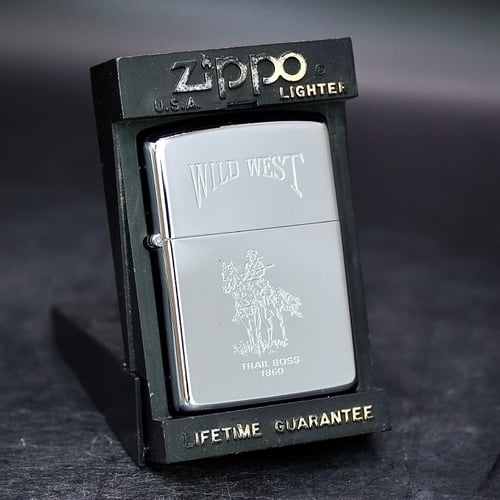 ZIPPO XƯA 1991 - HÀNG XƯA THẬP NIÊN 90s _ CHỦ ĐỀ WILD WEST TRAIL BOSS