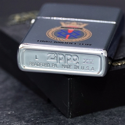 ZIPPO XƯA 1990 - HÀNG XƯA THẬP NIÊN 90s _ CHỦ ĐỀ LOGO TÀU CHIẾN HOÀNG GIA ANH