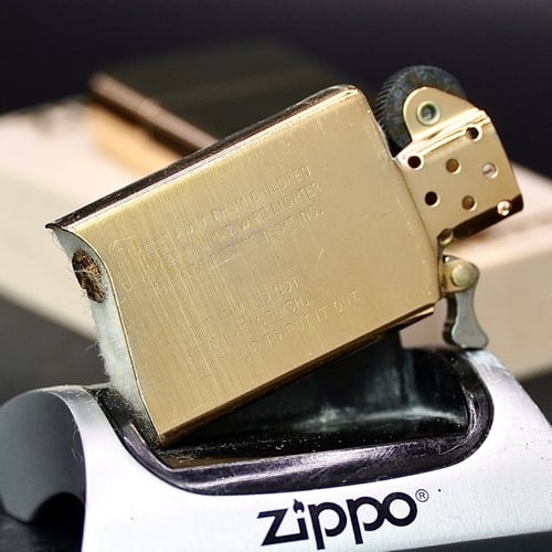 ZIPPO SLIM XƯA 1982 - HÀNG XƯA THẬP NIÊN 80s _ CHỦ ĐỀ GOLD PLATED
