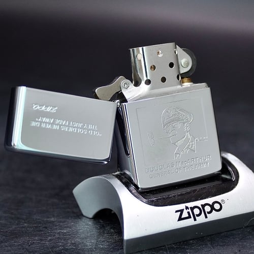 ZIPPO XƯA 1990 - HÀNG XƯA THẬP NIÊN 90s _ CHỦ ĐỀ DOUGLAS MC ARTHUR