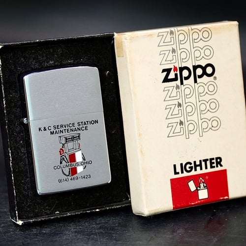 ZIPPO XƯA 1983 - HÀNG XƯA THẬP NIÊN 80s _ CHỦ ĐỀ TRẠM KỸ THUẬT COLUMBUS OHIO