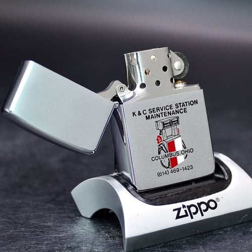 ZIPPO XƯA 1983 - HÀNG XƯA THẬP NIÊN 80s _ CHỦ ĐỀ TRẠM KỸ THUẬT COLUMBUS OHIO