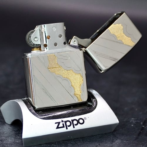 ZIPPO XƯA 1992 - HÀNG XƯA THẬP NIÊN 90s _ CHỦ ĐỀ HOA VĂN MẠ BẠC