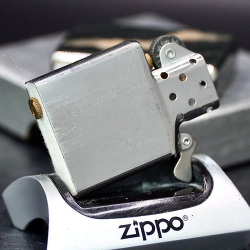 ZIPPO XƯA 1992 - HÀNG XƯA THẬP NIÊN 90s _ CHỦ ĐỀ HOA VĂN MẠ BẠC