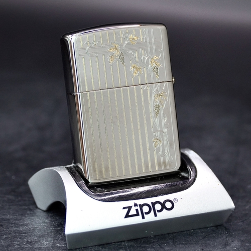 ZIPPO XƯA 1995 - HÀNG XƯA THẬP NIÊN 90s _ CHỦ ĐỀ HOA VĂN MẠ BẠC