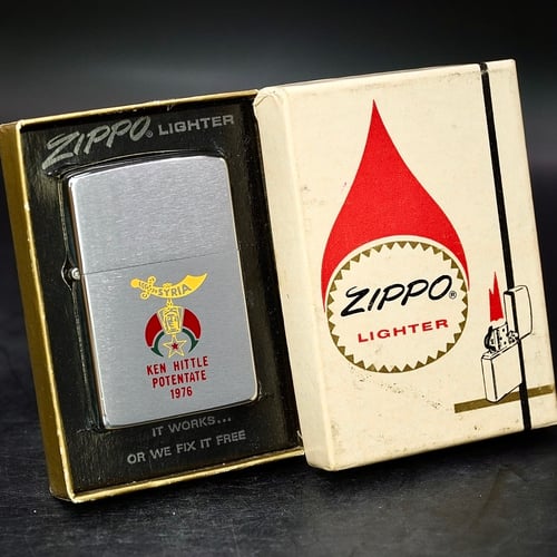 ZIPPO XƯA 1976 - HÀNG XƯA THẬP NIÊN 70s _ CHỦ ĐỀ HỘI TAM ĐIỂM