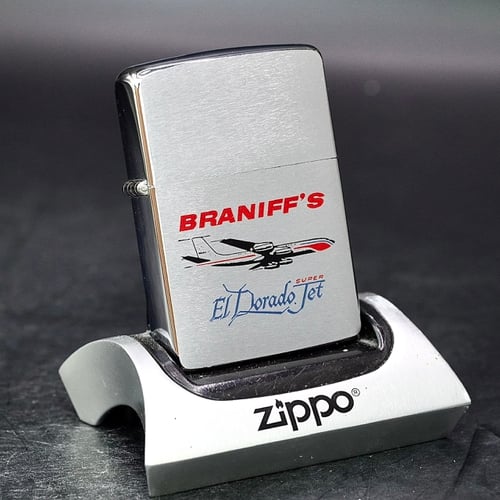 ZIPPO XƯA 1961 - HÀNG XƯA THẬP NIÊN 60s _ CHỦ ĐỀ BRANIFF’S EL DORADO JET