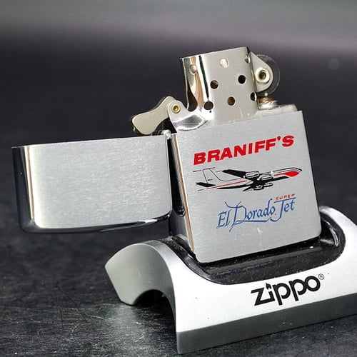 ZIPPO XƯA 1961 - HÀNG XƯA THẬP NIÊN 60s _ CHỦ ĐỀ BRANIFF’S EL DORADO JET