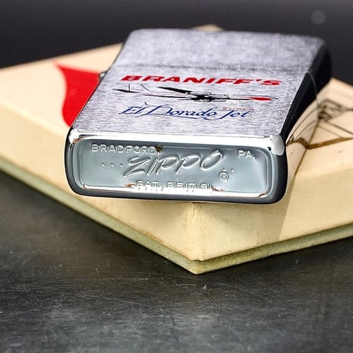 ZIPPO XƯA 1961 - HÀNG XƯA THẬP NIÊN 60s _ CHỦ ĐỀ BRANIFF’S EL DORADO JET